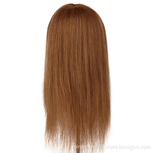 Cosmetology   hairdresser human hair mannequin hair dummy with stand